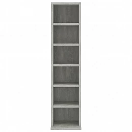 Acquista Mobile Porta CD Grigio Cemento 21x20x88 cm in Legno Multistrato con riferimento GHV-800355 della ditta GARDENHOME