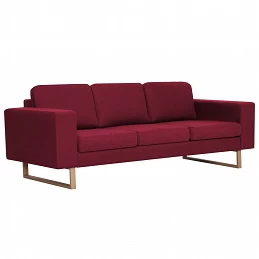 Acquista Divano a 3 Posti in Tessuto Rosso Vino con riferimento GHV-281394 della ditta GARDENHOME