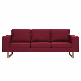 Acquista Divano a 3 Posti in Tessuto Rosso Vino con riferimento GHV-281394 della ditta GARDENHOME