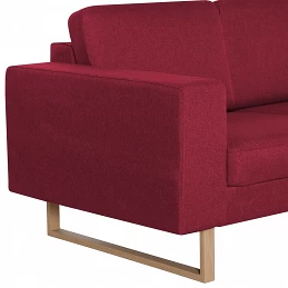 Acquista Divano a 3 Posti in Tessuto Rosso Vino con riferimento GHV-281394 della ditta GARDENHOME