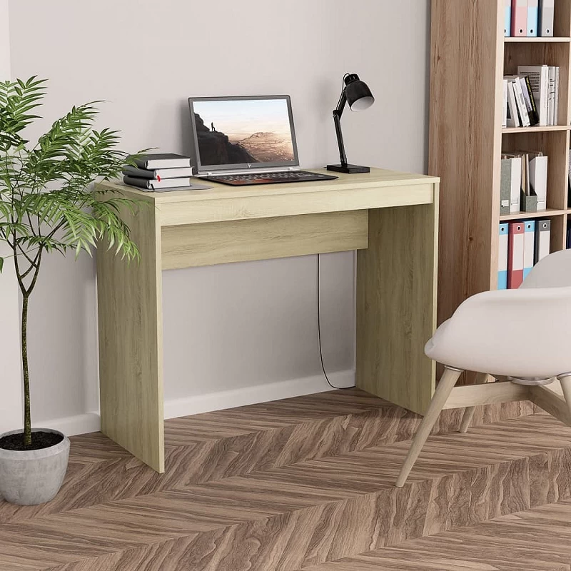 Acquista Scrivania Rovere Sonoma 90x40x72 cm in Truciolato con riferimento GHV-800381 della ditta GARDENHOME