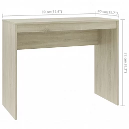 Acquista Scrivania Rovere Sonoma 90x40x72 cm in Truciolato con riferimento GHV-800381 della ditta GARDENHOME