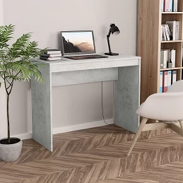 Acquista Scrivania Grigio Cemento 90x40x72 cm in Truciolato con riferimento GHV-800382 della ditta GARDENHOME