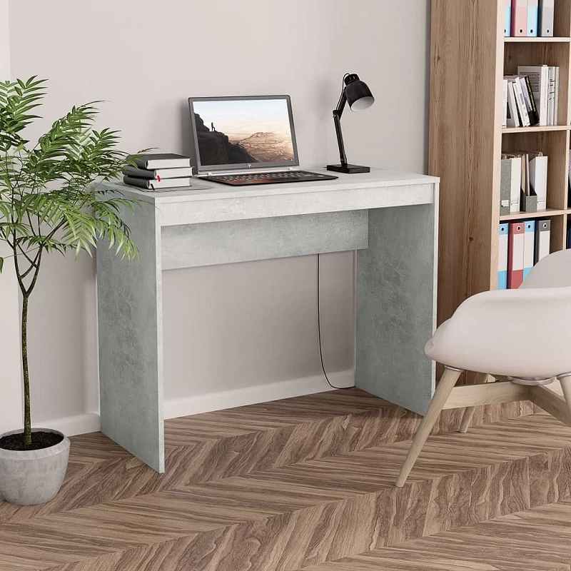 Acquista Scrivania Grigio Cemento 90x40x72 cm in Truciolato con riferimento GHV-800382 della ditta GARDENHOME