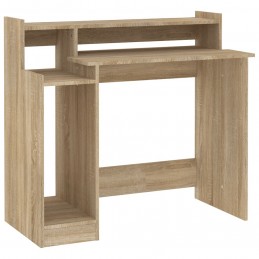 Acquista Scrivania Luci LED Rovere Sonoma 97x90x45 cm Legno Multistrato con riferimento GHV-805555 della ditta GARDENHOME