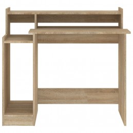 Acquista Scrivania Luci LED Rovere Sonoma 97x90x45 cm Legno Multistrato con riferimento GHV-805555 della ditta GARDENHOME