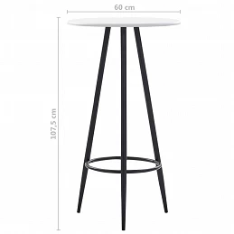 Acquista Tavolo da Bar Bianco 60x107,5 cm in MDF con riferimento GHV-281544 della ditta GARDENHOME