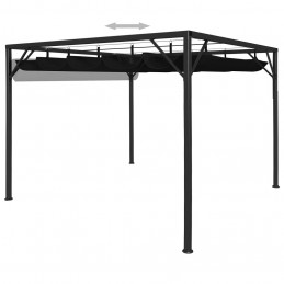Acquista Gazebo da Giardino con Tetto a Scomparsa 3x3 m Antracite con riferimento GHV-47954 della ditta GARDENHOME