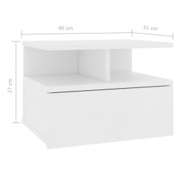 Acquista Comodino Pensile Bianco 40x31x27 cm in Legno Multistrato con riferimento GHV-800405 della ditta GARDENHOME
