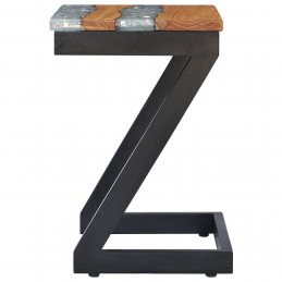 Acquista Tavolino da Caffè 30x30x50 cm Legno Massello Teak e Poliresina con riferimento GHV-281649 della ditta GARDENHOME