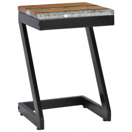 Acquista Tavolino da Caffè 30x30x50 cm Legno Massello Teak e Poliresina con riferimento GHV-281649 della ditta GARDENHOME