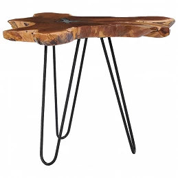 Acquista Tavolino da Caffè 70x45 cm Legno Massello Teak e Poliresina con riferimento GHV-281651 della ditta GARDENHOME