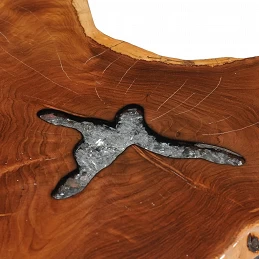 Acquista Tavolino da Caffè 70x45 cm Legno Massello Teak e Poliresina con riferimento GHV-281651 della ditta GARDENHOME