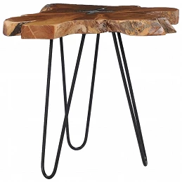Acquista Tavolino da Caffè 70x45 cm Legno Massello Teak e Poliresina con riferimento GHV-281651 della ditta GARDENHOME