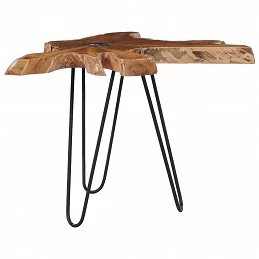 Acquista Tavolino da Caffè 70x45 cm Legno Massello Teak e Poliresina con riferimento GHV-281651 della ditta GARDENHOME
