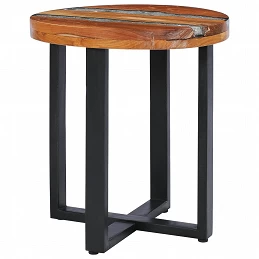 Acquista Tavolino da Caffè 40x45 cm Legno Massello Teak e Poliresina con riferimento GHV-281652 della ditta GARDENHOME