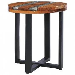 Acquista Tavolino da Caffè 40x45 cm Legno Massello Teak e Poliresina con riferimento GHV-281652 della ditta GARDENHOME
