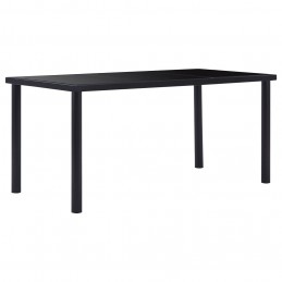 Acquista Tavolo da Pranzo Nero 160x80x75 cm in Vetro Temperato con riferimento GHV-281854 della ditta GARDENHOME