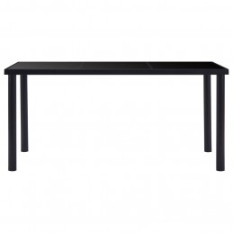 Acquista Tavolo da Pranzo Nero 160x80x75 cm in Vetro Temperato con riferimento GHV-281854 della ditta GARDENHOME