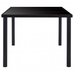 Acquista Tavolo da Pranzo Nero 160x80x75 cm in Vetro Temperato con riferimento GHV-281854 della ditta GARDENHOME