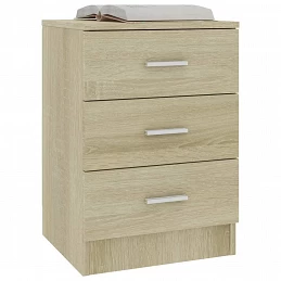 Acquista Comodino Rovere Sonoma 38x35x56 cm in Truciolato con riferimento GHV-800456 della ditta GARDENHOME