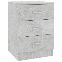 Acquista Comodino Grigio Cemento 38x35x56 cm in Truciolato con riferimento GHV-800458 della ditta GARDENHOME