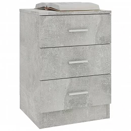 Acquista Comodini 2 pz Grigio Cemento 38x35x56 cm in Truciolato con riferimento GHV-800459 della ditta GARDENHOME