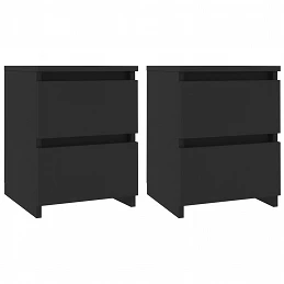 Acquista Comodini Neri 2 pz 30x30x40 cm in Truciolato con riferimento GHV-800516 della ditta GARDENHOME