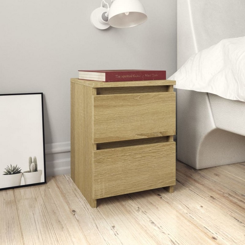Acquista Comodino Rovere Sonoma 30x30x40 cm in Truciolato con riferimento GHV-800519 della ditta GARDENHOME