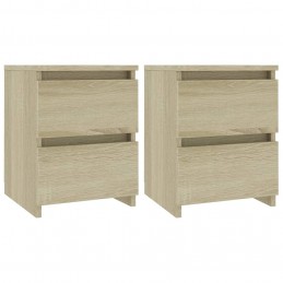 Acquista Comodini Rovere Sonoma 2 pz 30x30x40 cm in Truciolato con riferimento GHV-800520 della ditta GARDENHOME