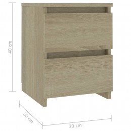 Acquista Comodini Rovere Sonoma 2 pz 30x30x40 cm in Truciolato con riferimento GHV-800520 della ditta GARDENHOME