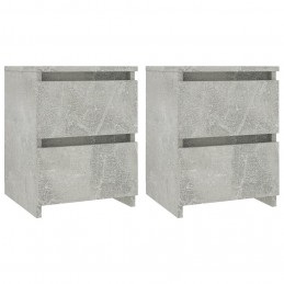 Acquista Comodini Grigio Cemento 2 pz 30x30x40 cm in Truciolato con riferimento GHV-800522 della ditta GARDENHOME