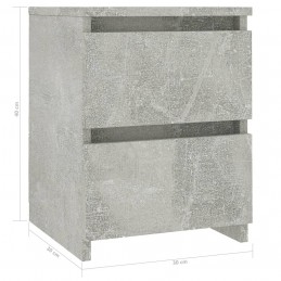 Acquista Comodini Grigio Cemento 2 pz 30x30x40 cm in Truciolato con riferimento GHV-800522 della ditta GARDENHOME