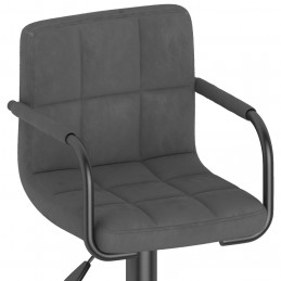 Acquista Sgabelli da Bar 2 pz Grigio Scuro in Velluto con riferimento GHV-334660 della ditta GARDENHOME