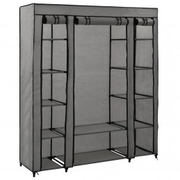 Acquista Armadio con Scomparti e Aste Grigio 150x45x176 cm in Tessuto con riferimento GHV-282436 della ditta GARDENHOME