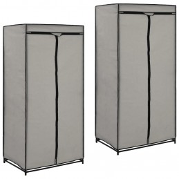 Acquista Armadio 2 pz Grigio 75x50x160 cm con riferimento GHV-282444 della ditta GARDENHOME