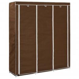 Acquista Armadio con Scomparti e Aste Marrone 150x45x175 cm in Tessuto con riferimento GHV-282454 della ditta GARDENHOME