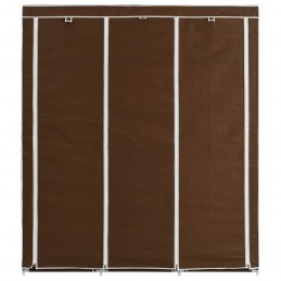 Acquista Armadio con Scomparti e Aste Marrone 150x45x175 cm in Tessuto con riferimento GHV-282454 della ditta GARDENHOME