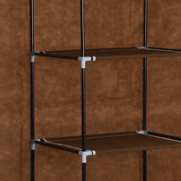 Acquista Armadio con Scomparti e Aste Marrone 150x45x175 cm in Tessuto con riferimento GHV-282454 della ditta GARDENHOME