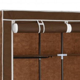 Acquista Armadio con Scomparti e Aste Marrone 150x45x175 cm in Tessuto con riferimento GHV-282454 della ditta GARDENHOME