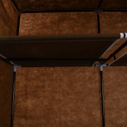 Acquista Armadio con Scomparti e Aste Marrone 150x45x175 cm in Tessuto con riferimento GHV-282454 della ditta GARDENHOME