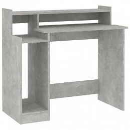 Acquista Scrivania Luci LED Grigio Cemento 97x90x45 cm Legno Multistrato con riferimento GHV-805556 della ditta GARDENHOME