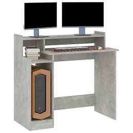 Acquista Scrivania Luci LED Grigio Cemento 97x90x45 cm Legno Multistrato con riferimento GHV-805556 della ditta GARDENHOME