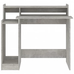 Acquista Scrivania Luci LED Grigio Cemento 97x90x45 cm Legno Multistrato con riferimento GHV-805556 della ditta GARDENHOME