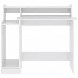 Acquista Scrivania con LED Bianco Lucido 97x45x90cm in Legno Multistrato con riferimento GHV-805558 della ditta GARDENHOME