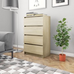 Acquista Credenza Rovere Sonoma 60x35x98,5 cm in Legno Multistrato con riferimento GHV-800534 della ditta GARDENHOME