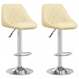 Acquista Sgabelli da Bar 2 pz Crema in Similpelle con riferimento GHV-335183 della ditta GARDENHOME