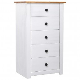 Acquista Credenza Bianca 46x40x89 cm in Legno Massello di Pino Panama con riferimento GHV-282651 della ditta GARDENHOME