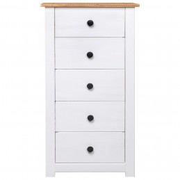 Acquista Credenza Bianca 46x40x89 cm in Legno Massello di Pino Panama con riferimento GHV-282651 della ditta GARDENHOME