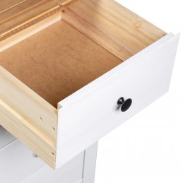 Acquista Credenza Bianca 46x40x89 cm in Legno Massello di Pino Panama con riferimento GHV-282651 della ditta GARDENHOME